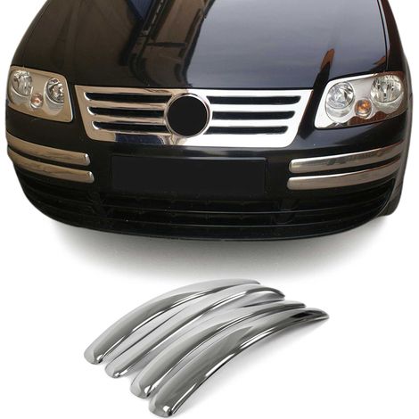 Moulure de Grille de Calandre Compatible avec VW Caddy 2003-2010, Garniture Baguette de Calandre en Acier Inoxydable Argent (1/5)