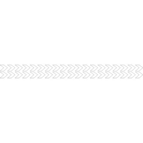 Lot 2 bandes 100mm x 1m - Double chevrons Blanc - 4641362