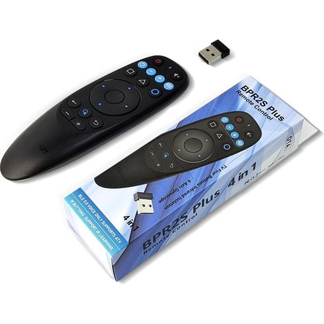 air Mouse Remote Control, Télécommande sans Fil RF 2.4G, Télécommande Vocale Intelligente avec Gyroscope 6 Axes, Support TV4 Button IR Isolation, Android TV Box et TV Stick (1/5)