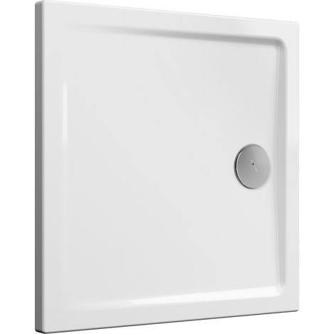 Receveur de douche VITRA Cascade ultra-plat carré 80x80x4 cm céramique blanc brillant (1/2)