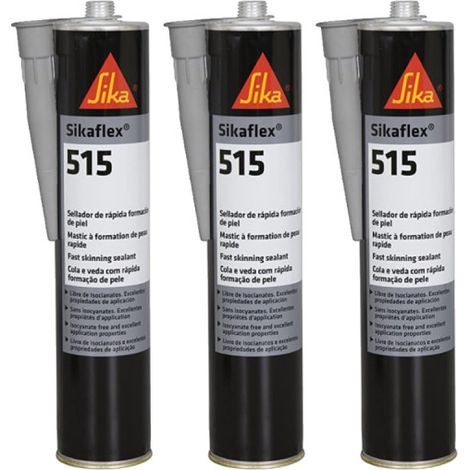 3er-Set Universal-Dichtmasse für Nutzfahrzeuge - SIKA Sikaflex 515 - Hellgrau - 300ml