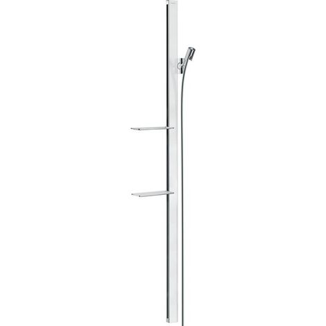Barre de douche Unica'E 1,50 m blanc/chromé