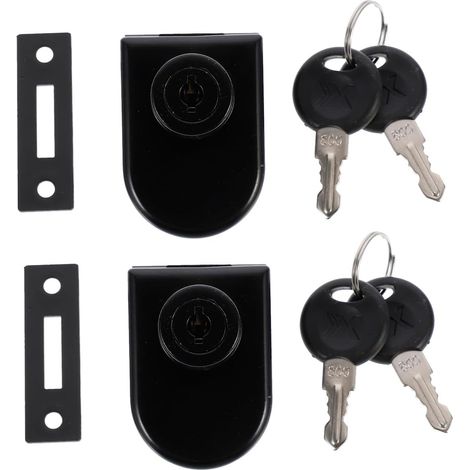ARTIBETTER Lot de 2 verrous antivol pour portes vitrines (1/5)