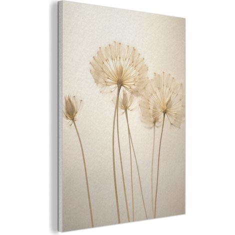 TABLEAU ACOUSTIQUE Soleil - Pissenlit - Botanique - Fleurs Art Muraux Décoratif 60x80 cm (1/5)