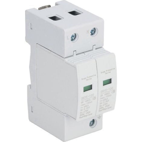 Dispositif de protection contre les surtensions 100 kA pour boîte de distribution 2P 275 V (1/4)