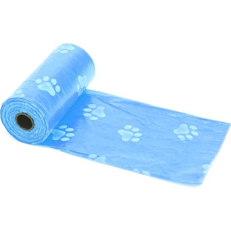 Sac à déchets rouleau distributeur plastique étanche anti-fuite facile nettoyage bleu
