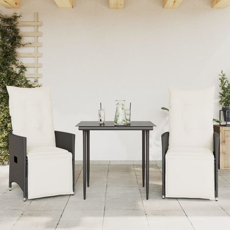 Maison Exclusive - Gartensessel mit Kissen 2 Stk. Verstellbar Sch
