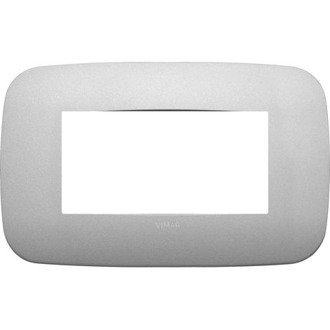 VIMAR - 19684.23 Assiette ronde 4M argent mat