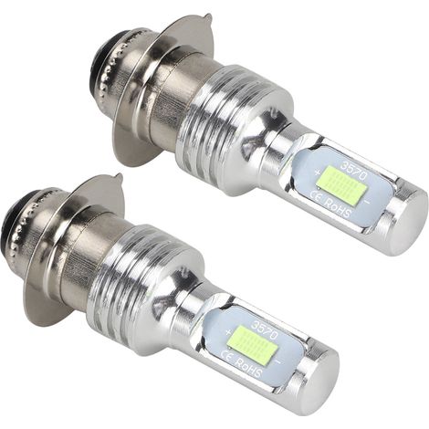 ampoules antibrouillard LED H6/PISD 80W 8000K, bleu glacier, universelles 12-24V. (1/5)