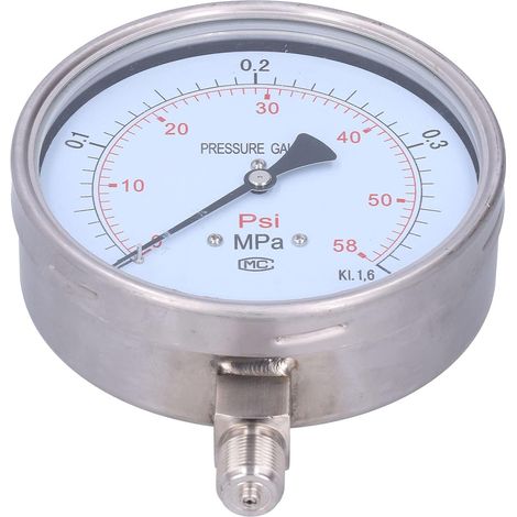 Industrial Stainless Steel Pressure Gauge, 0-0.4 MPa Y-150BF (1/5)