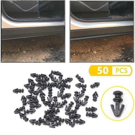 Joint d'étanchéité inférieur de porte pour MK2 MK3 MK4 à clip et rivet, accessoire automobile (1/4)