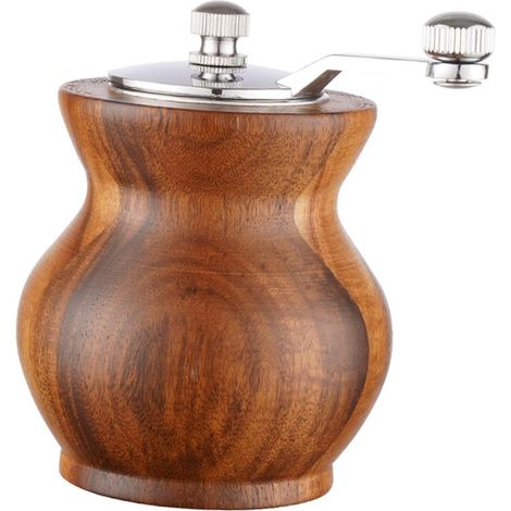 Moulin à sel et poivre multifonction en bois céramique, mini (1/5)