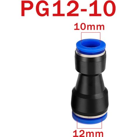 (PG 12-10-10PCS) Raccord pneumatique PU, connecteur PG pour tuyau d'air, tube, raccord rapide droit à gaz à insertion rapide (1/5)