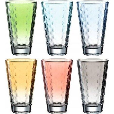 Leonardo set de vasos multicolores 6 piezas 300 ml (1/2)