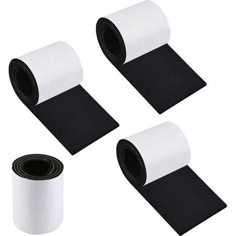 Feutres autocollants, bandes de feutre adhésives solides, 2 mm, patins de meubles, couche protectrice, feutre, découpable, bricolage adhésif, patins pour canapé, pieds de table, pieds de meubles de (1/5)