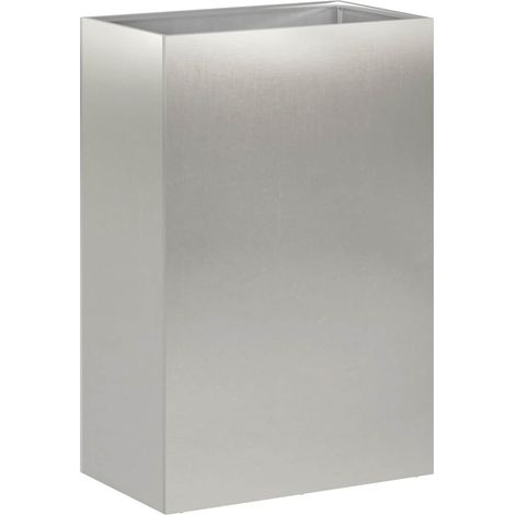 Garten-Pflanzgefäß Silber 40 x 30 x 75 cm Edelstahl vidaXL
