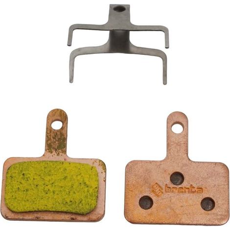 Pastillas de freno para bicicleta BRENTA 2026/01, sinterizadas metálicas, para MTB/carretera/eléctricas. Compatibles con Shimano Deore BR-M575, BR-M525, BR-M515, BR-T615, BR-M506, BR-M505, BR-MT500, B