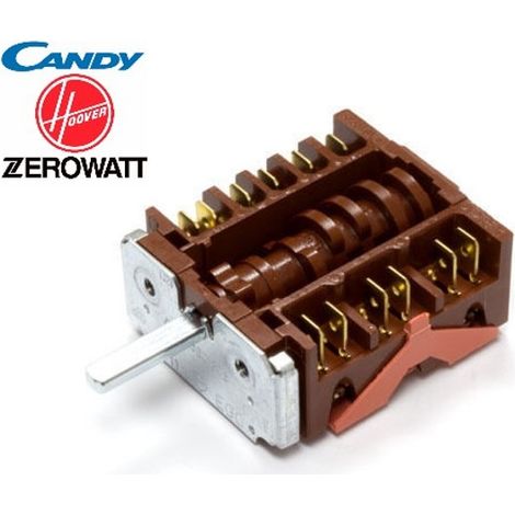SELETTORE COMMUTATORE FORNO POSIZIONI 4 0 CANDY HOOVER 41003026 ORIGINALE