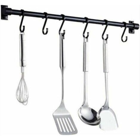 Crochet de cuisine de style européen ustensiles de cuisine suspendus barre de mise en page rack espace de poinçonnage gratuit fabricant de rack de planche à découper en aluminium 1pc