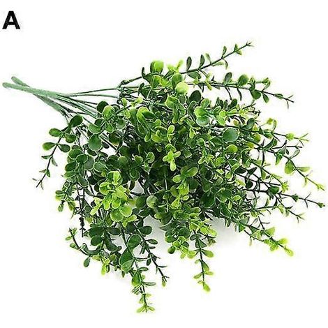 pièce de fausse herbe artificielle verte en plastique pour bonsaï, décoration de jardin, maison ou bureauUN (1/5)