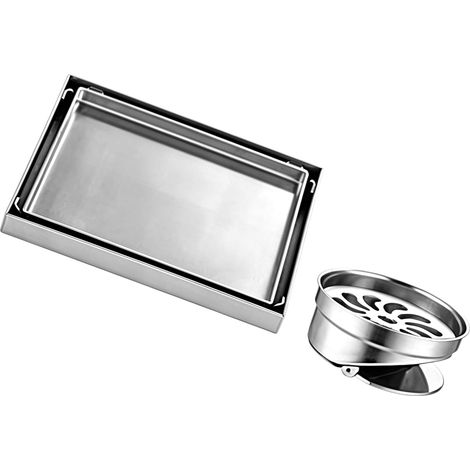 Cache-bonde de douche minimaliste en acier inoxydable 304, forme (1/5)