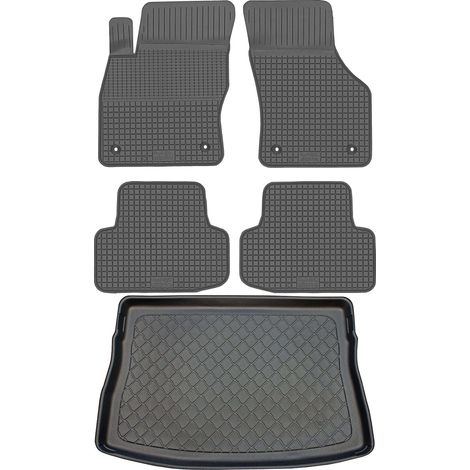 Set di tappetini in gomma per auto e tappetino per bagagliaio per Volkswagen Golf VII Hatchback da ottobre 2012 a dicembre 2019. (1/5)