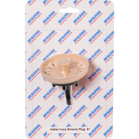 McAlpine CARD-51 Indian Ivory Strainer Plug - BSKTOP-ASII