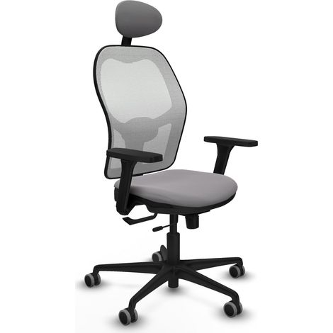 Sedia da ufficio piqueras y crespo Jorquera grigio pelle sintetica (1/2)