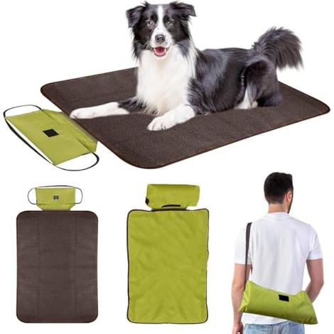 Couverture pliable imperméable pour chien - Tapis d'extérieur antidérapant - 100 x 70 cm - Pour animaux de compagnie, chiots (1/5)