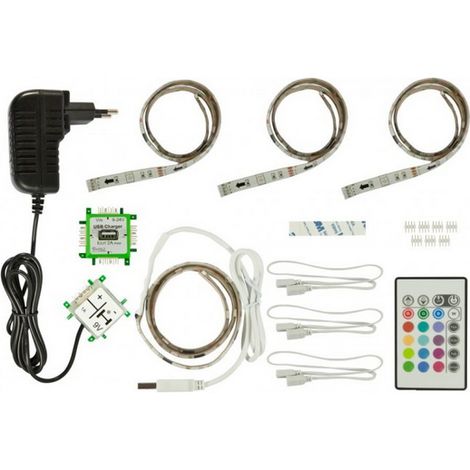 Allnet ALL-BRICK-0619 BrickRknowledge RGB Color Luz Set 36 LEDs IR Remote (1/3)