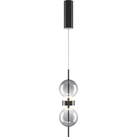 Maytoni Double Moon Suspension LED double lune noire 3000K