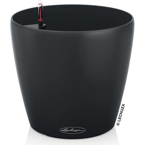 LECHUZA® Pflanzgefäße CLASSICO ECO 18 Dunkelgrau All-in-One (1/2)