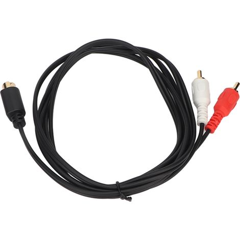 Câble Adaptateur 4 Pins Mâle vers 2 RCA Mâle Y pour Lecteurs DVD, Caméscopes, Décodeurs (1.5m) (1/5)