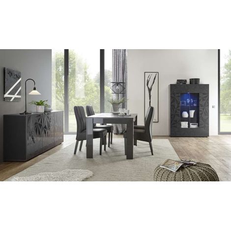 Comedor completo LUTHER antracita (1/2)