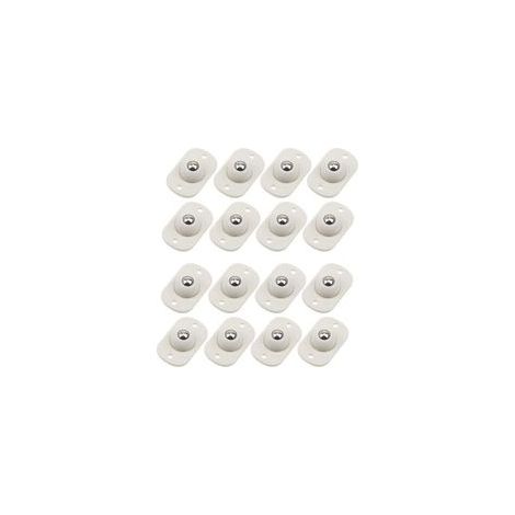 16 x Roulettes de Transfert Autoadhésives Roulettes à Billes Adhésives Roues à Bille de Convoyeur Adhésives Rotation à 360° pour Pied de Meuble