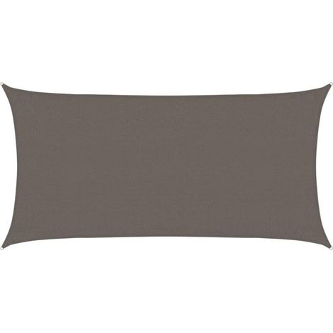 Toldo de vela gris antracita HDPE 160 g/m² 3x6 m vidaXL
