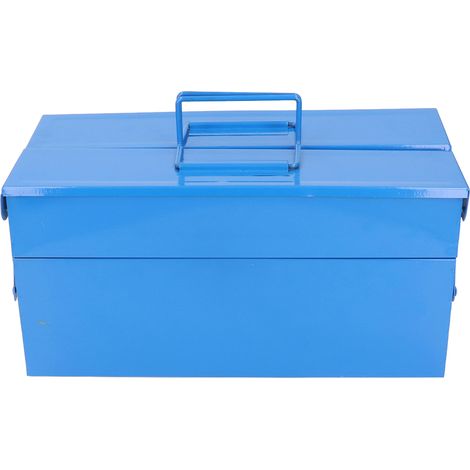Coffre à Outils Pliable 2 Niveaux 3 Plateaux Multifonction Portable pour Réparation Automobile (1/5)