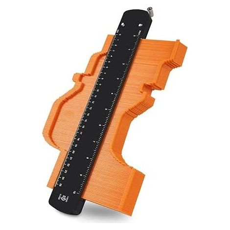 Contour gauge with 250mm enlarged aluminum core Bi-directional locking for greater measuring depth Marking tool for precise measurement of irregular contours MUMU