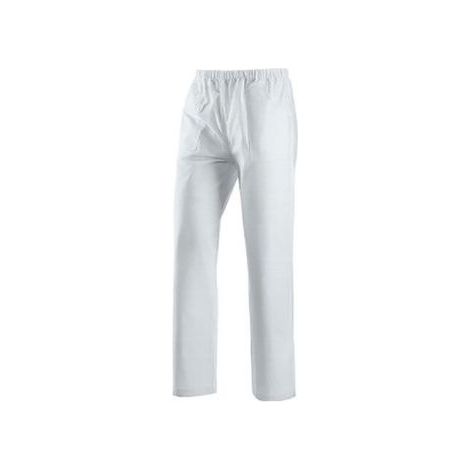 PANTALONE BIANCO DA LAVORO USO MEDICO 100% COTONE TG L (31075)