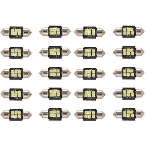 Lampadine LED smart 3020 lumen estremamente luminoso, compatibile con la luce interna dell'auto (targa, luce di cupola, luce di lettura della mappa, porte, ecc). (1/5)