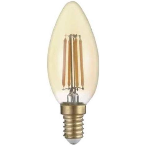 Ampoule LED E14 Filament 4W C35 Bougie - Blanc Chaud 2300K - 350 (1/4)