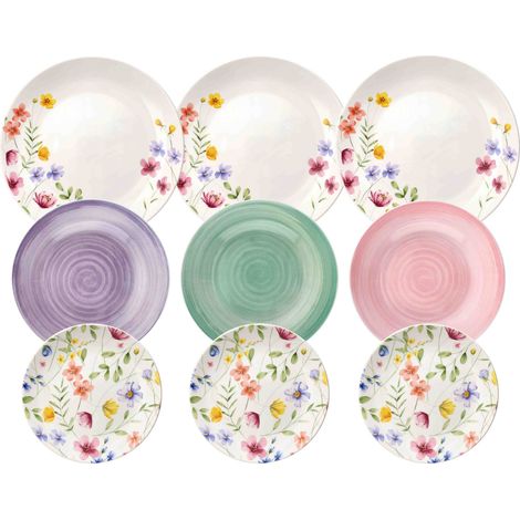 TOGNANA Servizio Di Piatti Madison Petals 18 Pezzi