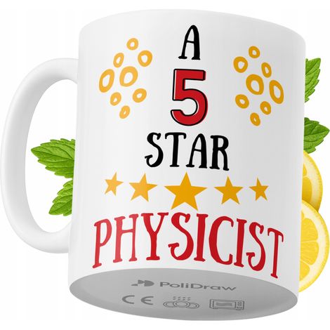 Taza para físico. Divertida taza de café o té con diseño gráfico y texto humorístico. Taza ideal para cumpleaños, santos, días festivos. Taza premium para ocasiones especiales en casa, la oficina o el (1/5)