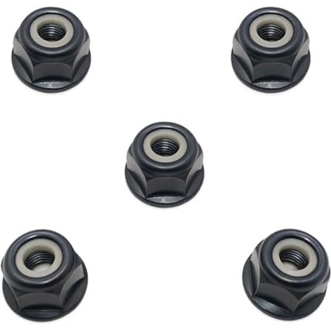 Paquet de 5 Écrou de boulon de lame de brosse à filetage à gauche 10 mm x 1,0 pour Stihl FS44 FS55 FS80 KM FS75 FS83 FS85 FS90 FS100 FS120 FS130 200 FS250 4126 642 7600 (1/4)