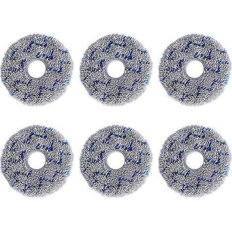 Tampons Nettoyage Doux Réutilisables 6 Pièces Tampons Remplacement Chiffons en Microfibre pour Aspirateur Robot T20 (1/4)