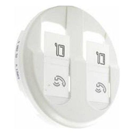 Legrand 068252 - Coprimozzo Céliane - doppia presa RJ-45 - bianco (1/3)