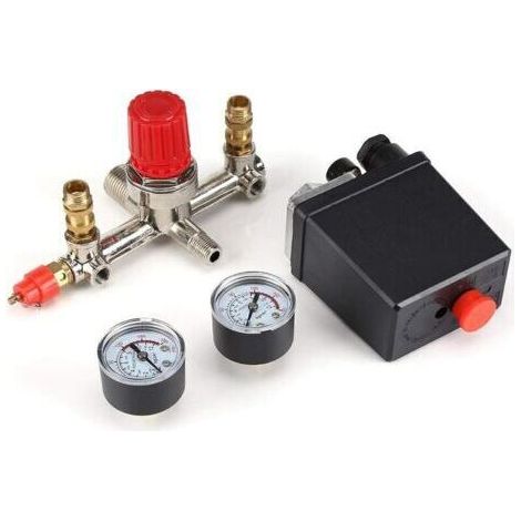 BARKBUSTERS Vtizikl Pressostat - Manomètre Régulateur Manomètres Compresseur d'air Valve Switch Switch Control pressostat Accessoires compresseur (1/5)