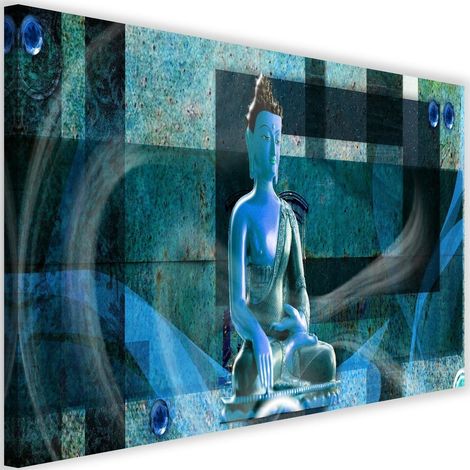 Tableau déco Bouddha Zen géométrique 60x40 (1/5)