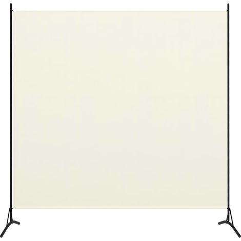 Paravent de Chambre Closion de séparation 1 panneau Blanc crème 175x180 cm -BC61091 (1/5)