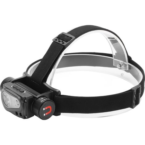 Lampe frontale LED rechargeable à induction pour le camping, la course à pied, le vélo et la pêche. (1/5)